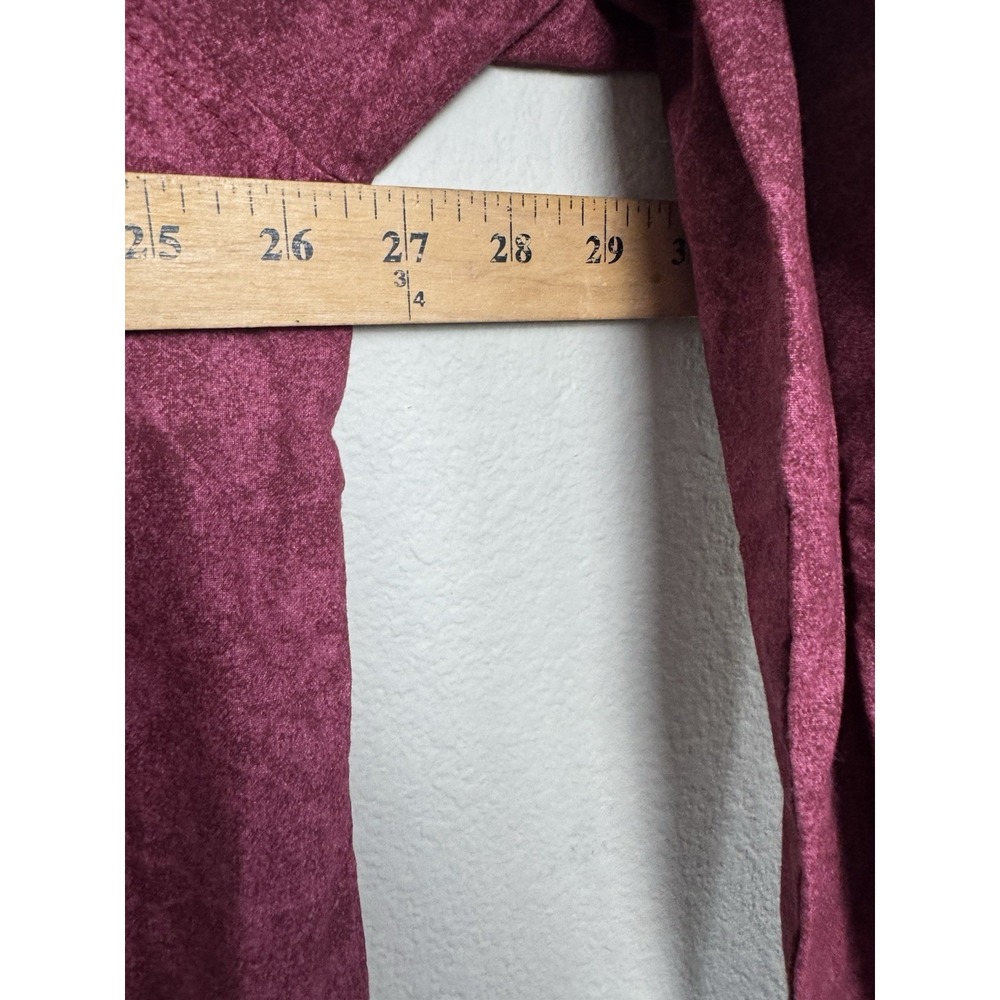 High Noon Western Button Down Long Sleeve Shirt Size XL Maroon Gray Vintage - Picture 4 of 6